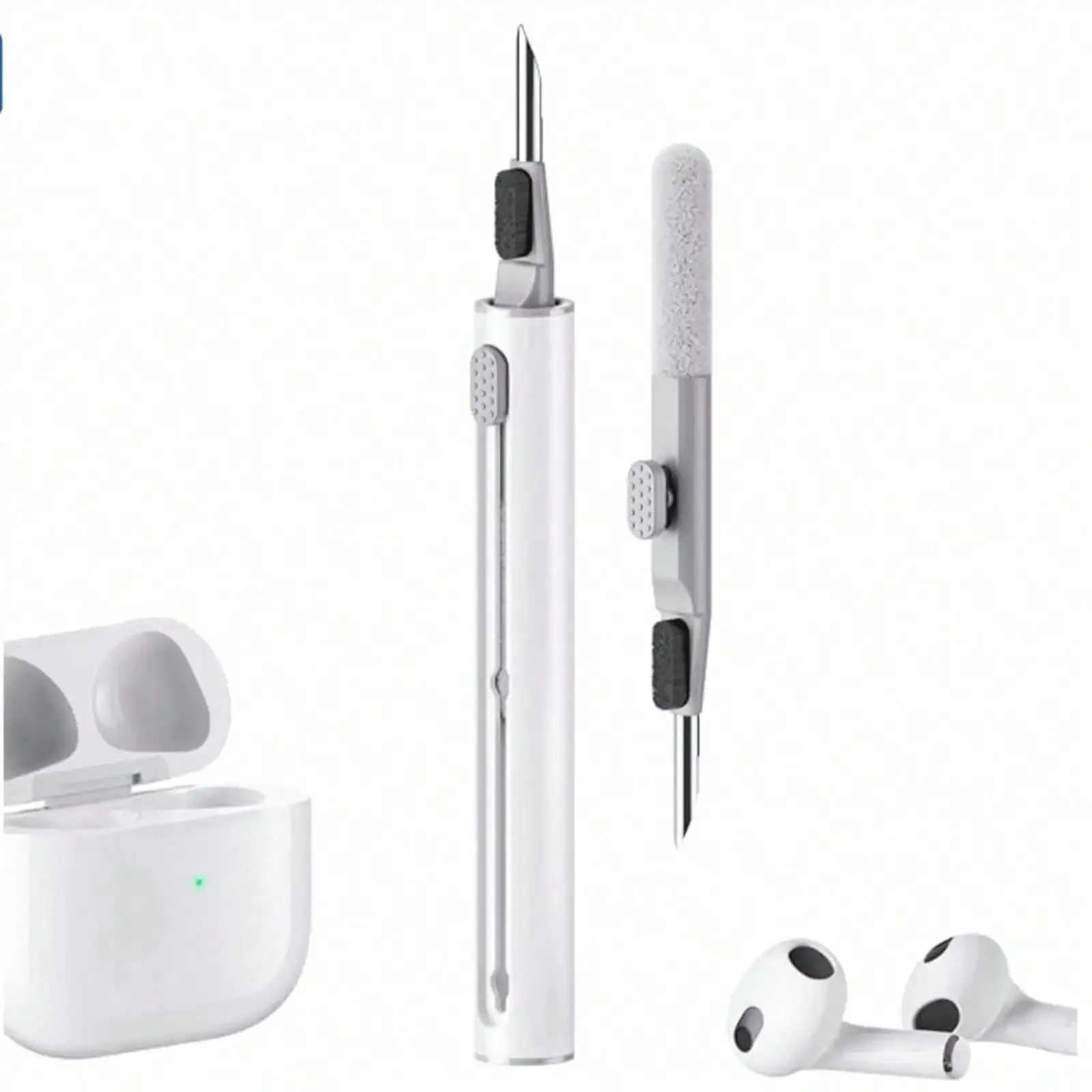 Cleaner Kit Compatible With Airpods Pro Pro2 1 2 3 4Multi-Function Cleaning Pen With Soft Brush Flocking Sponge For Bluetooth