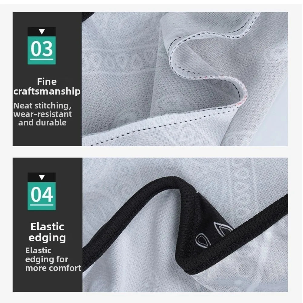 Fashion Ice Silk Cool Balaclava Breathable Quick Dry Motorcycle Cycling Mask Sun Protection Bandana Hood Motorcycle Riding