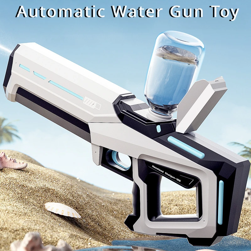 

New Automatic Summer Electric Toy Water Gun Induction Water Absorbing HighTech Spray Pool Outdoor Beach Water Fight Toy for Kid