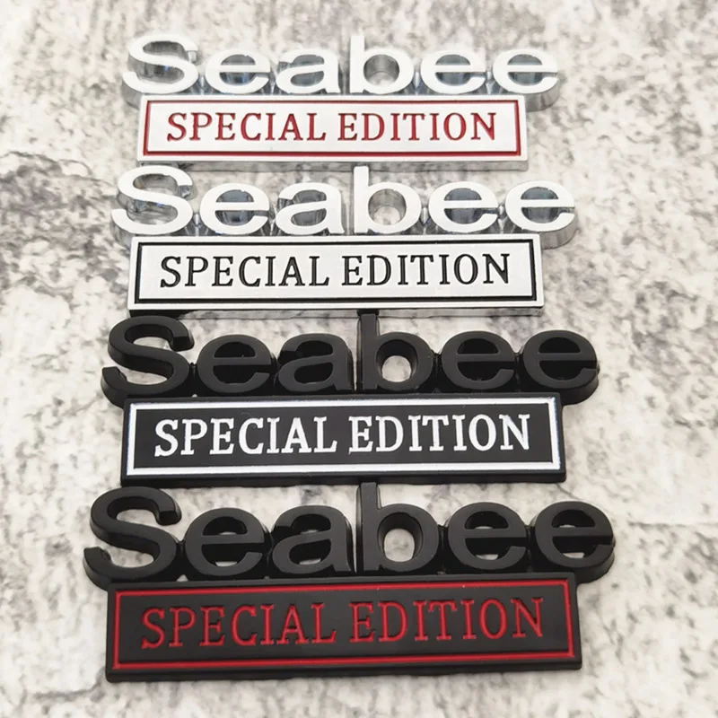 

SEABEE Edition Metal Bike Motorcycle Sticker Car Body Decoration Durable Tail Badge