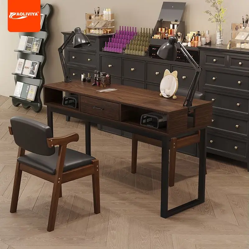 aoliviya-pince-amelioree-trou-de-lumiere-manucure-table-a-ongles-americain-retro-simple-et-double-table-de-manucure-magasin-de-manucure-eco