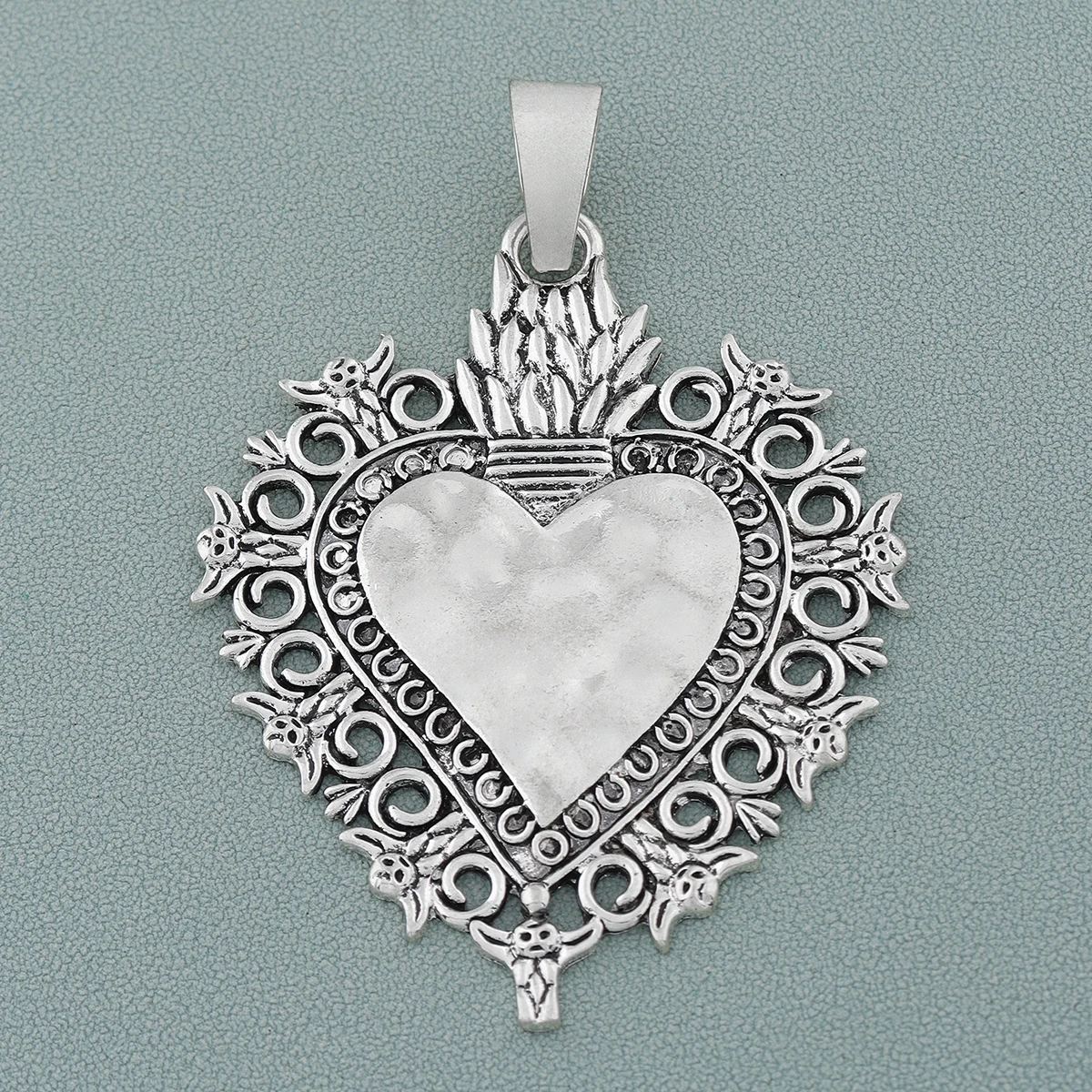 3PCS Boho Große Filigrane Liebe Herz Charms Anhänger DIY Mode Halskette Schmuck Machen Zubehör