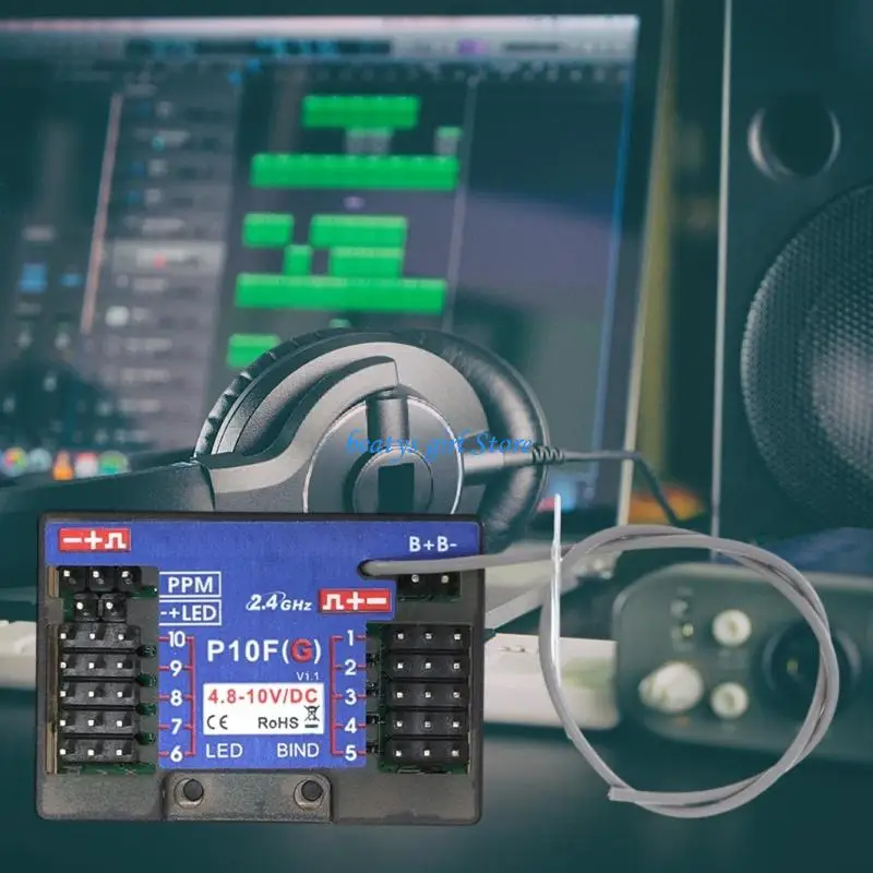 

C7AB Two Controls 10CH Receiver with Battery Monitoring for Vehicles Competition