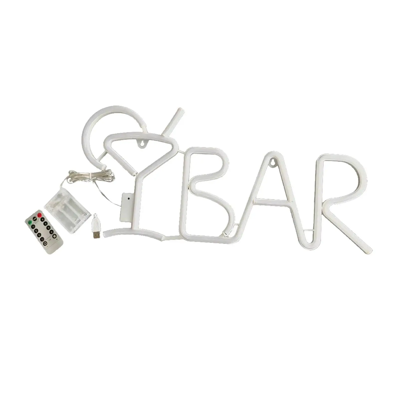 Cute Neon Sign for Bedroom Wall Decor Battery Operated LED Lamp USB Pink Bar Light for Party Room