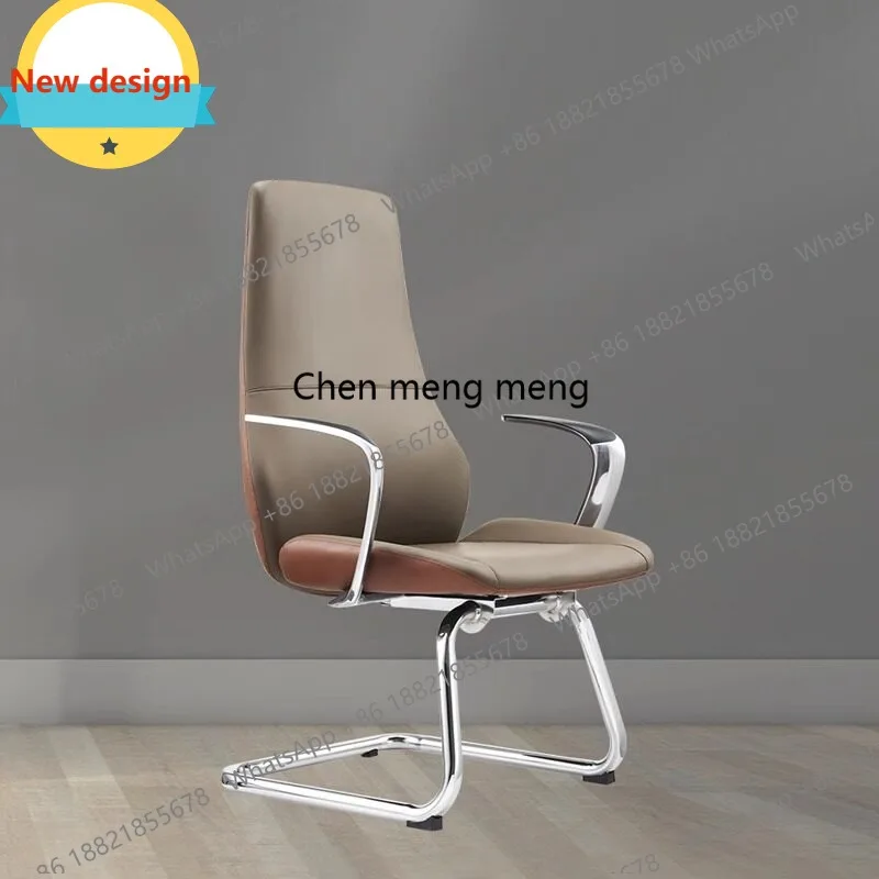 

D80 Italian boss office chair simple modern manager office computer reception chair front-of-class guest chair