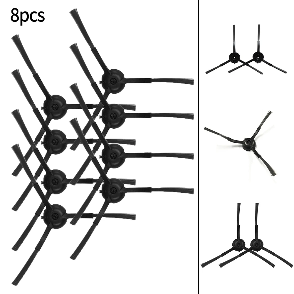 แปรงด้านข้างเครื่องดูดฝุ่น8ชิ้นสำหรับ ihome nova อุปกรณ์ชิ้นส่วนเครื่องดูดฝุ่นหุ่นยนต์ที่ว่างเปล่าด้วยตัวเอง