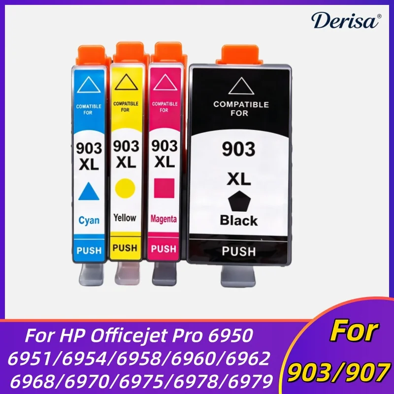 Compatible Ink Cartridge for hp903 for HP Officejet Pro 6970 6950 6960 6966 6968 6974 6975 All-in-One Cartridge 903 907 XL