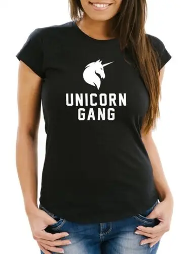 Camiseta con estampado de unicornios, camisa con diseño de bandas, Einhorn, Moonworks®