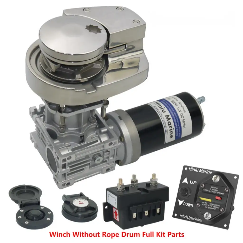 2025 hot sale Marine Boat Yacht 316L Stainless Steel Vertical Windlass Anchor Winch 12V 900W/1000W
