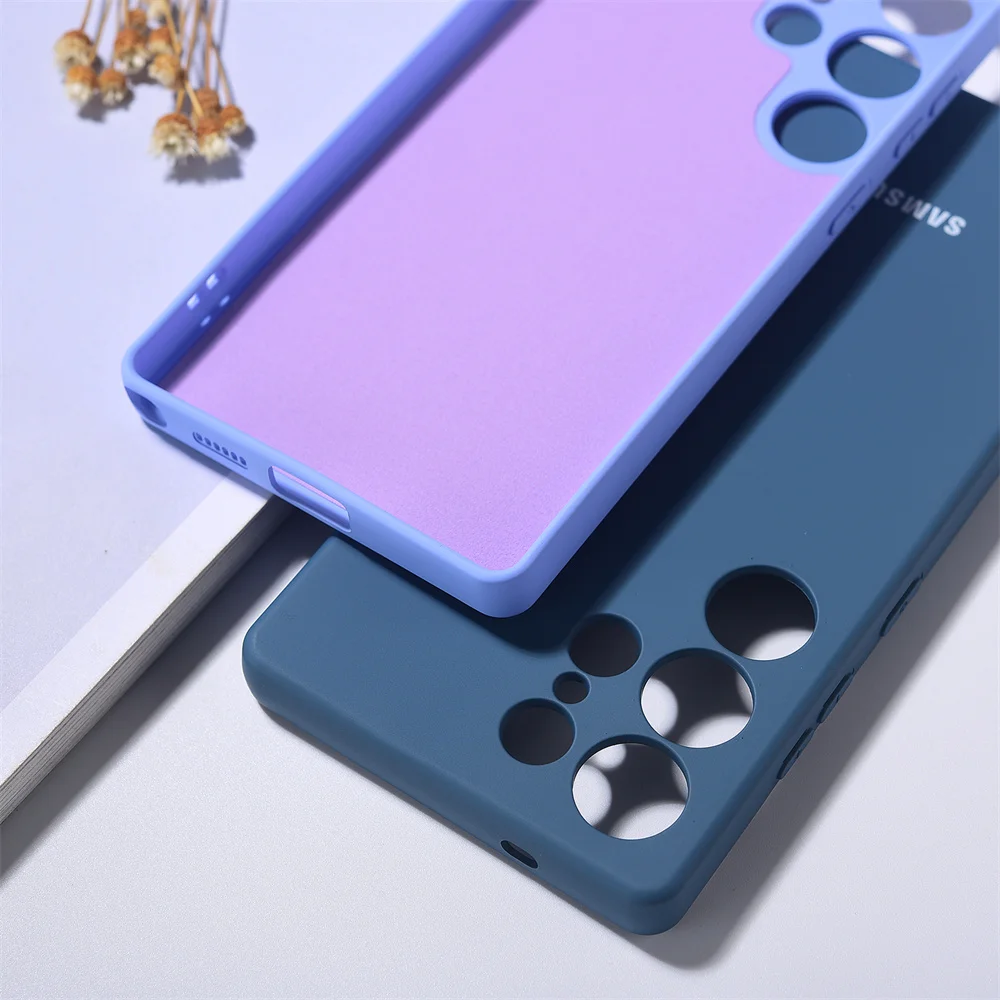 Soft TPU Mobile Phone Case Cover for Samsung Galaxy S25 Ultra/S25 Plus/S25 Ultra-thin Liquid Silicone Back Protective Shell S25+