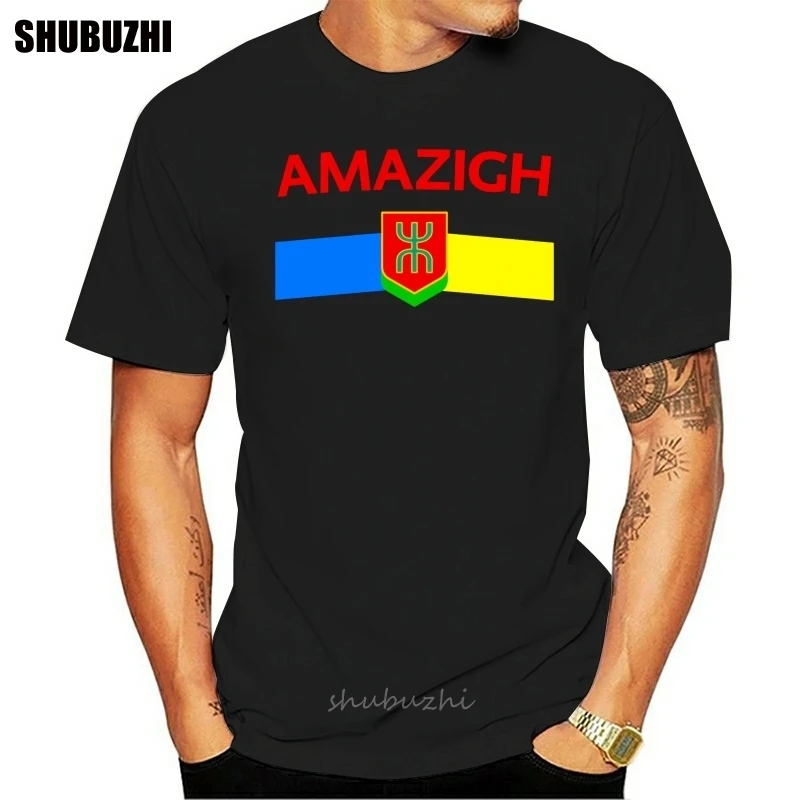 amazigh t shirt men Designs cotton S-XXXL Unique Anti-Wrinkle Funny Casual summer Formal tshirt summer tshirt