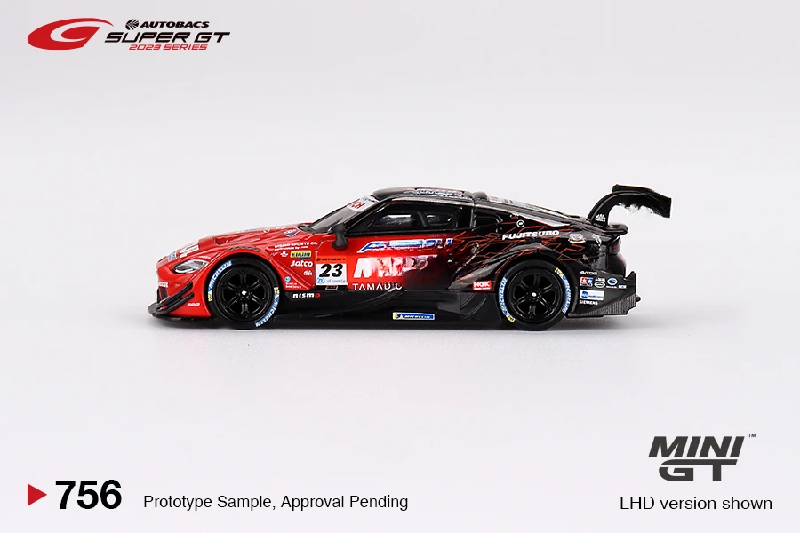 Modèle de voiture AUTECH Z NISMO 2023, MINIGT 1: 64Z GT500 #23