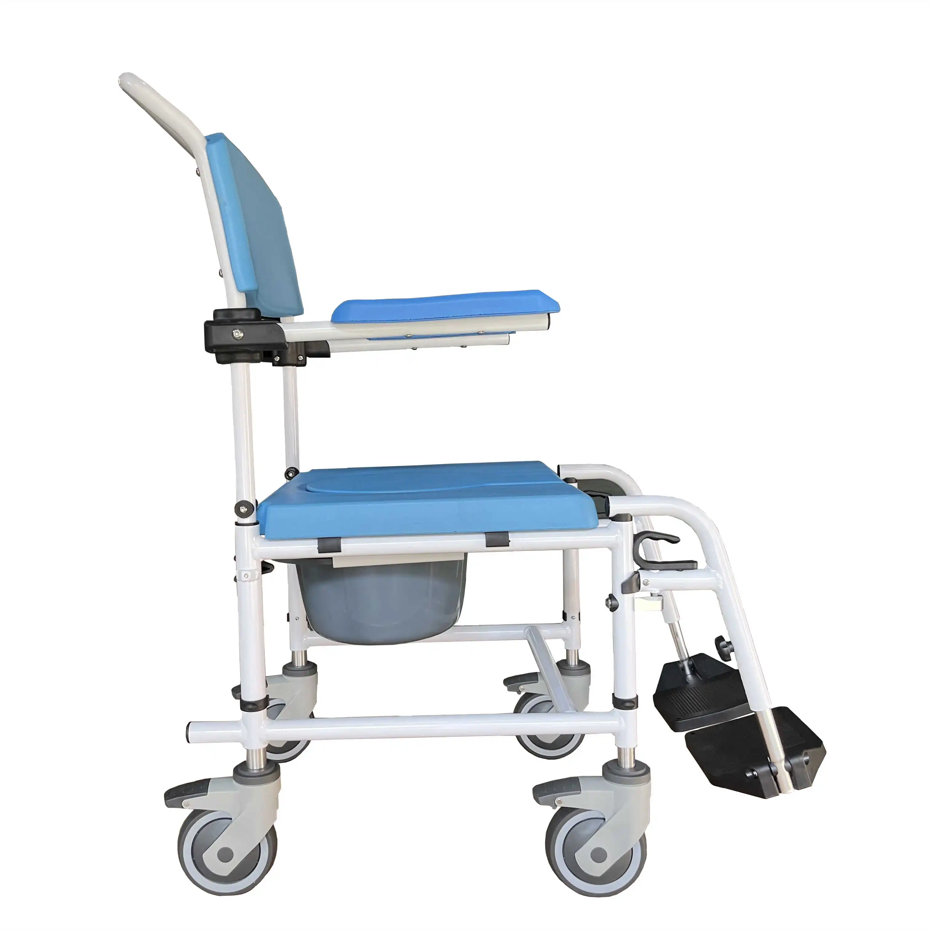 كرسي صوان من الألومنيوم خفيف الوزن عالي الأداء ومسند ظهر قابل للفصل لإعادة تأهيل عربة الأطفال المسنين #3