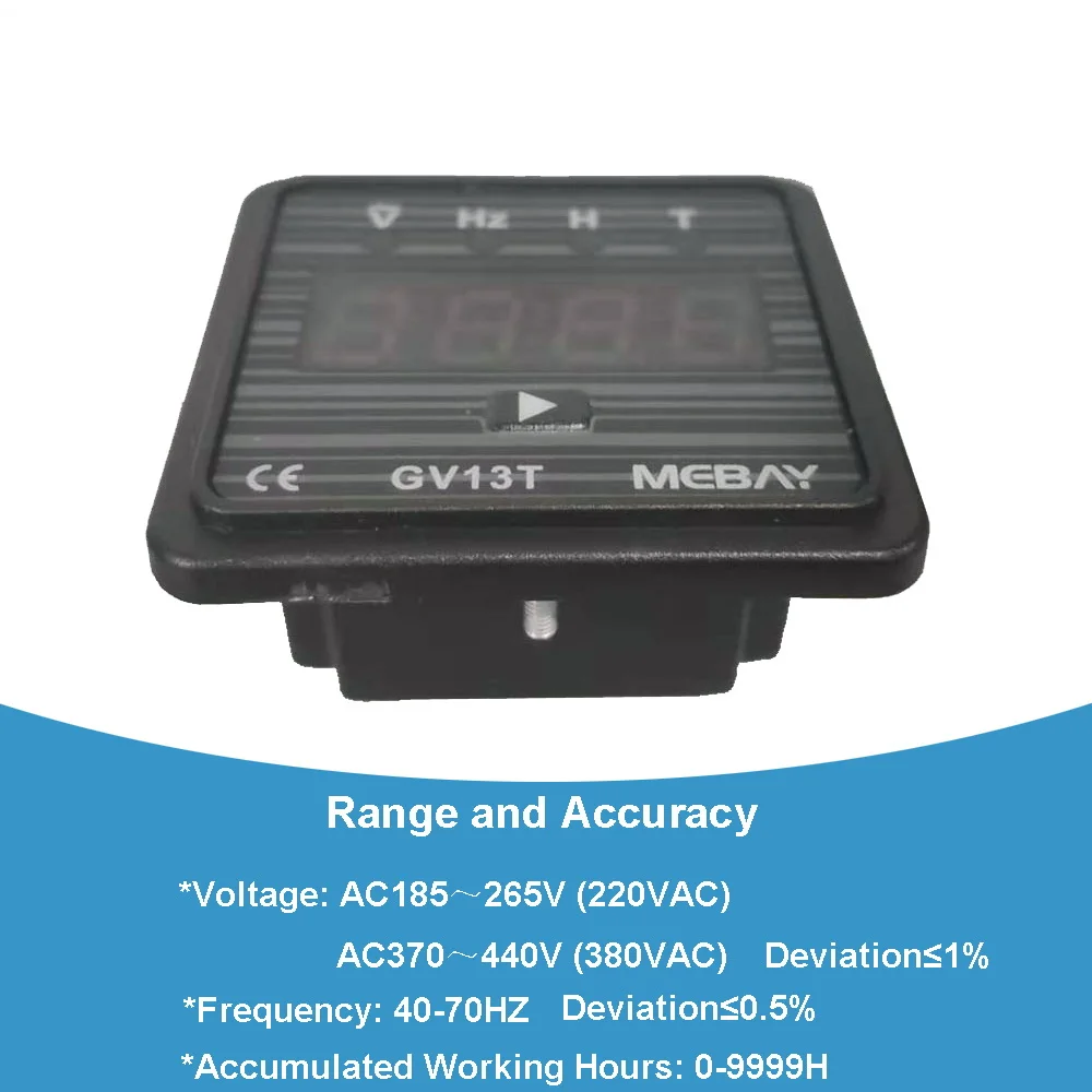 BC GV13T  GV13T Diesel Generator Digital Voltmeter Frequency Test Hour Meter