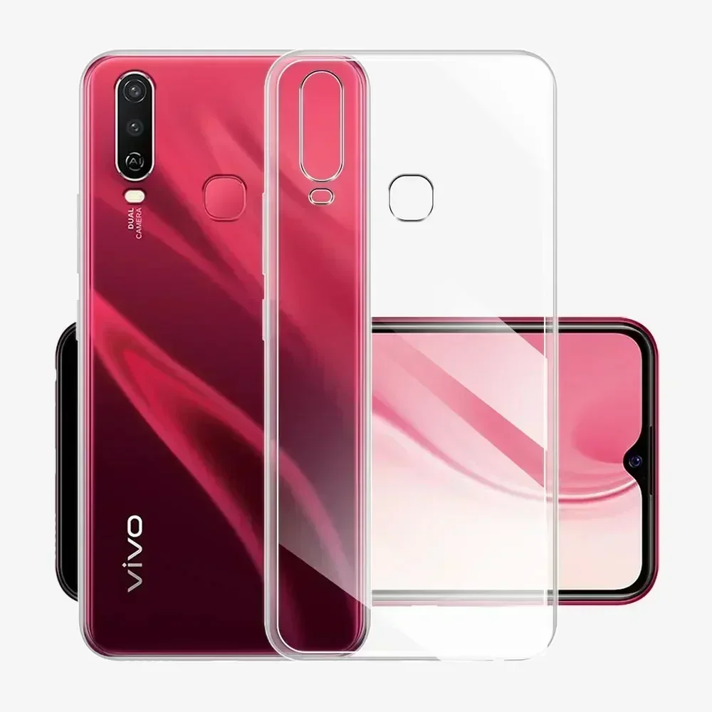 For vivo 1906 Case Soft Silicone Cover For Vivo 1904 Phone Cases For Vivo 1940 1941 Clear Shockproof Protect Bumper Coque