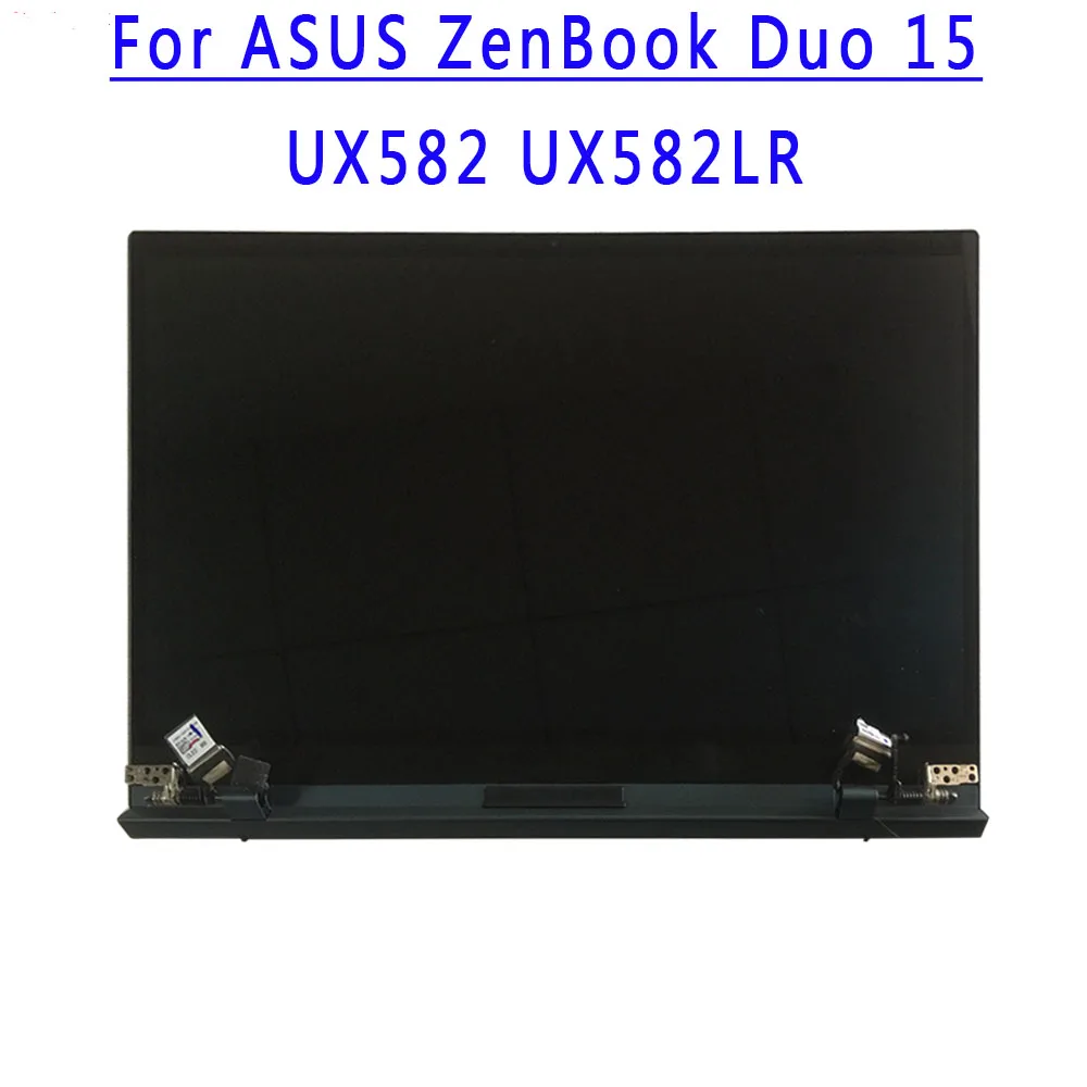 15.6 inci 3840X2160 UHD OLED 60HZ layar LCD sentuh bagian atas setengah UNTUK ASUS ZenBook Duo 15 UX582 ux582 UX582lR UX582l