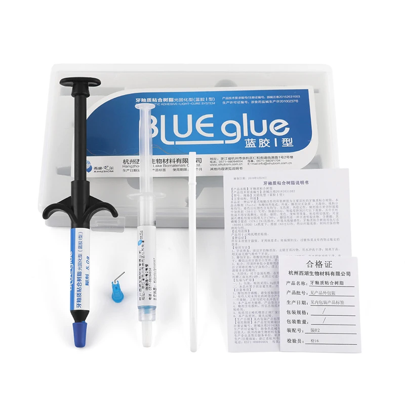 

Dental bonding adhesive blue glue etchant gel for tooth gems orthodontic bracket Adhesive System Kit Tools Large Small Set