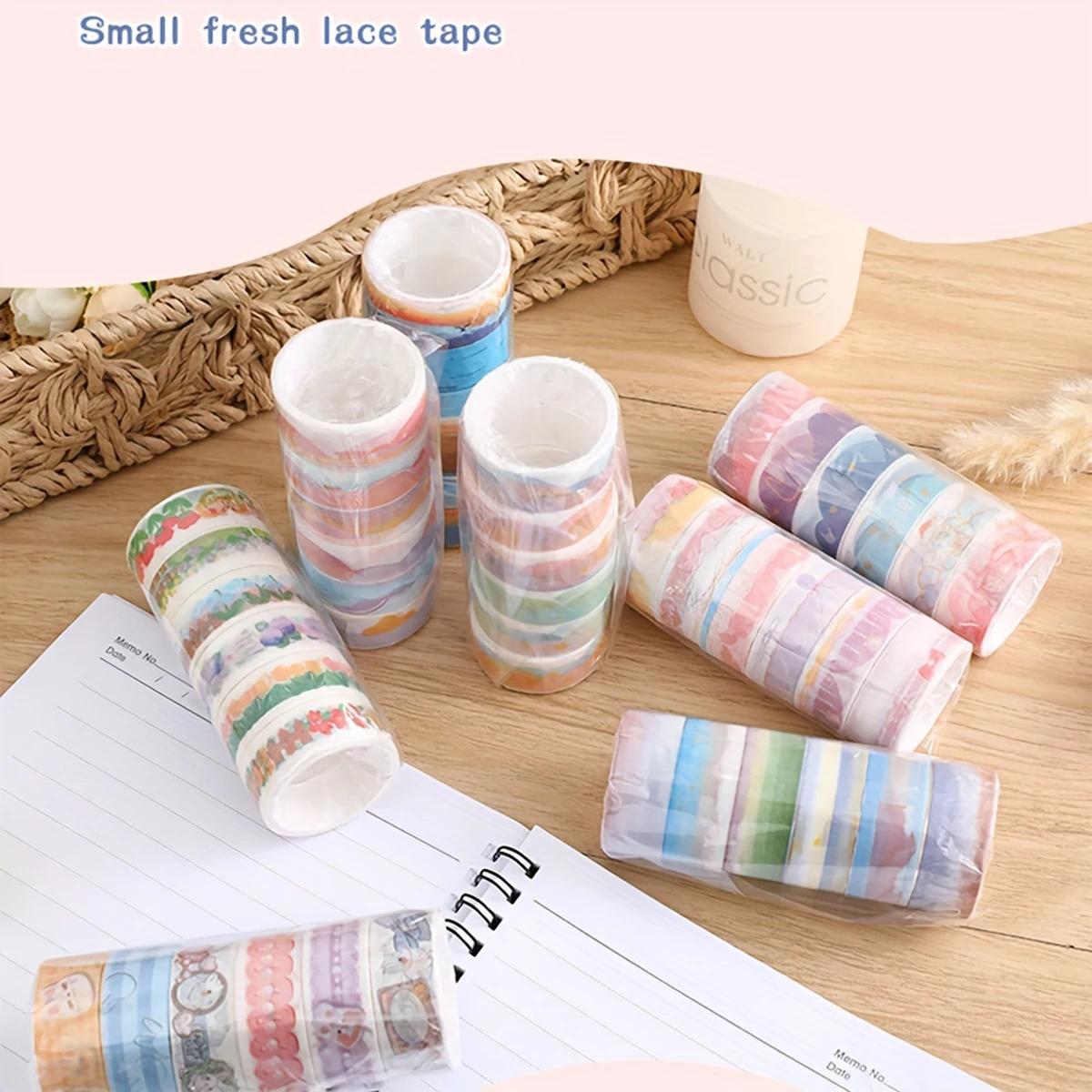 6roll/set Random Color Landscape Tapes Scrapbooking Supplies Washitape Clouds Diary Decorative Adhesive Tape Masking Tape