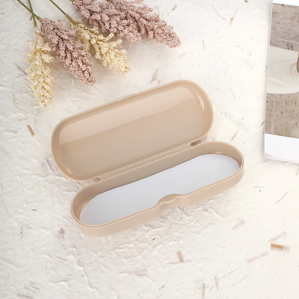 Portable Glasses Case Women Cream Colored Sunglasses Myopia Glasses Storage Box Travel Glasses Protective Organizer Eyeglass Box