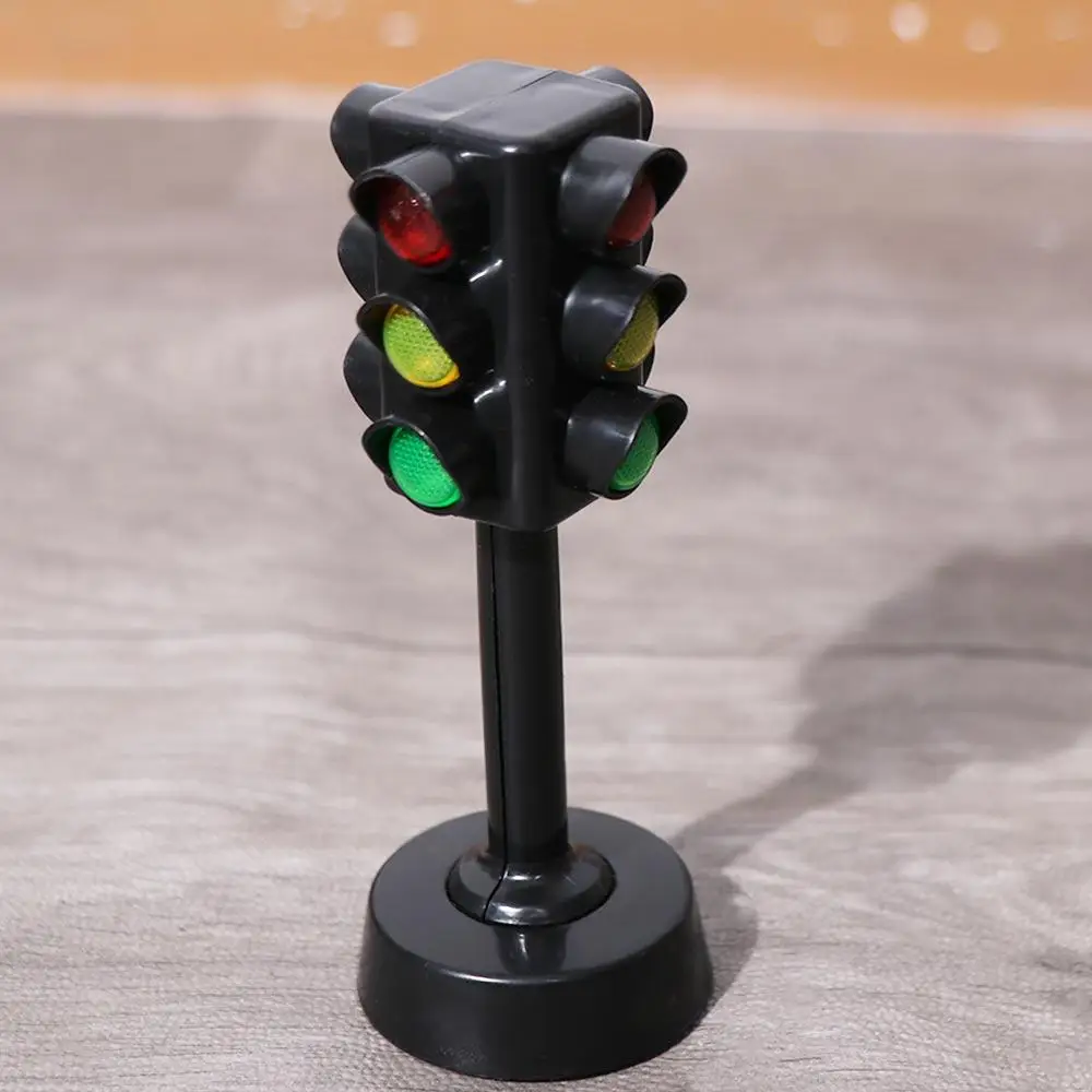 Early Educational Mini Traffic Light Traffic Safety Crosswalk Light Model Road Light Model Mini Traffic Light Toys Kids Toys