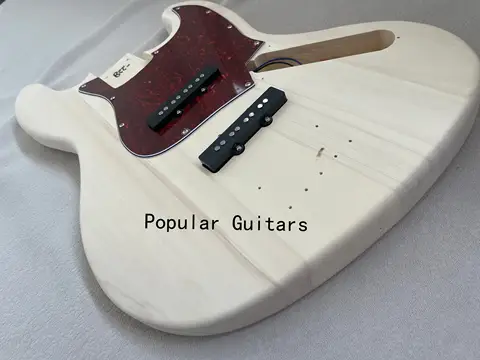 DIY जेबी बेस गिटार किट बेसवुड बॉडी मेपल नेक टेकवुड फिंगरबोर्ड 4-स्ट्रिंग 8 best sales बास गिटार बॉडी - №1