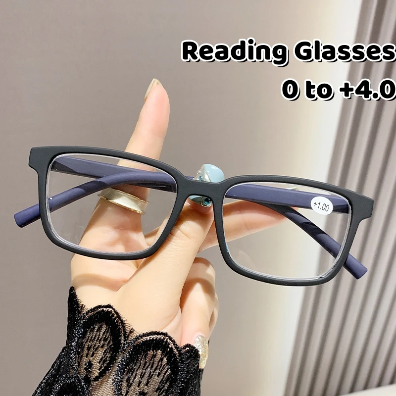 

2024 Personality Spring Leg Frames Glasses Trendy Women's Elderly Reading Glasses Anti Blue Light Colorful Presbyopia Glasses