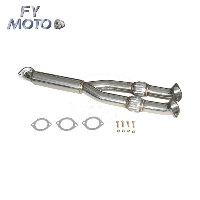 

Exhaust Downpipe Y-pipe For Nissan GTR GT-R R35 2009+ Resonated