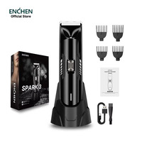 ENCHEN Hair Trimmer Adjustable Hair Clippers Ergonomic Barber Hair Cutting Machine Low Noise Body Beard Trimmer for Men Spark 3