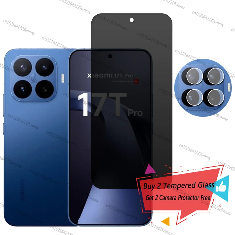 Szkło Hartowane Prywatyzujące do Xiaomi 17T Pro, Folia Ochronna Prywatyzująca do Xiaomi 17T Pro, Szkło do…