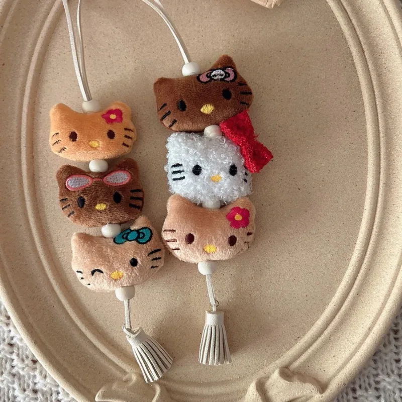 

Hello Kitty Keychain Cartoon Anime Kawaii Furniture Decoration Playful Cute Accessories Desktop Ornaments Girl Gift Wholesale