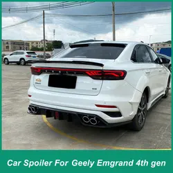 For Geely Emgrand Fourth Generation Proton S70 2022-2024 Rear Luggage Lid Spoiler Top Pressure Wing deflectors Wings ABS Automot