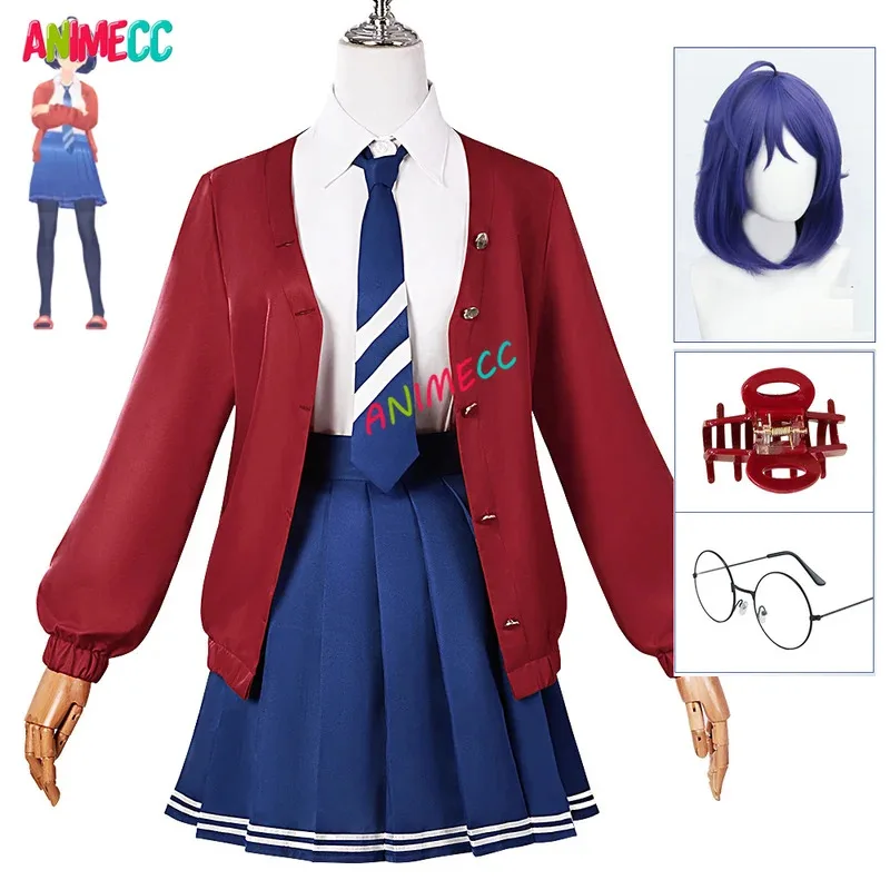 sisi 2233ANIMECC in Stock XS-XXL Mila Costume Wig Hairpin Anime Game MISIDE Cosplay Jk Uniform Halloween Party Outfits f
