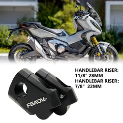 Motorcycle Aluminum Handlebar Heightening Riser Bar Clamp Mount For Honda X-ADV 750 X ADV 750 Africa Twin CRF1000L CBF500 CBF600