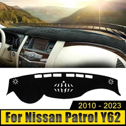 For Nissan Patrol Y62 Armada 2010-2015 2016 2017 2018 2019 2020 2021 2022 2023 Car Dashboard Cover Mats Avoid Light Pad Carpets