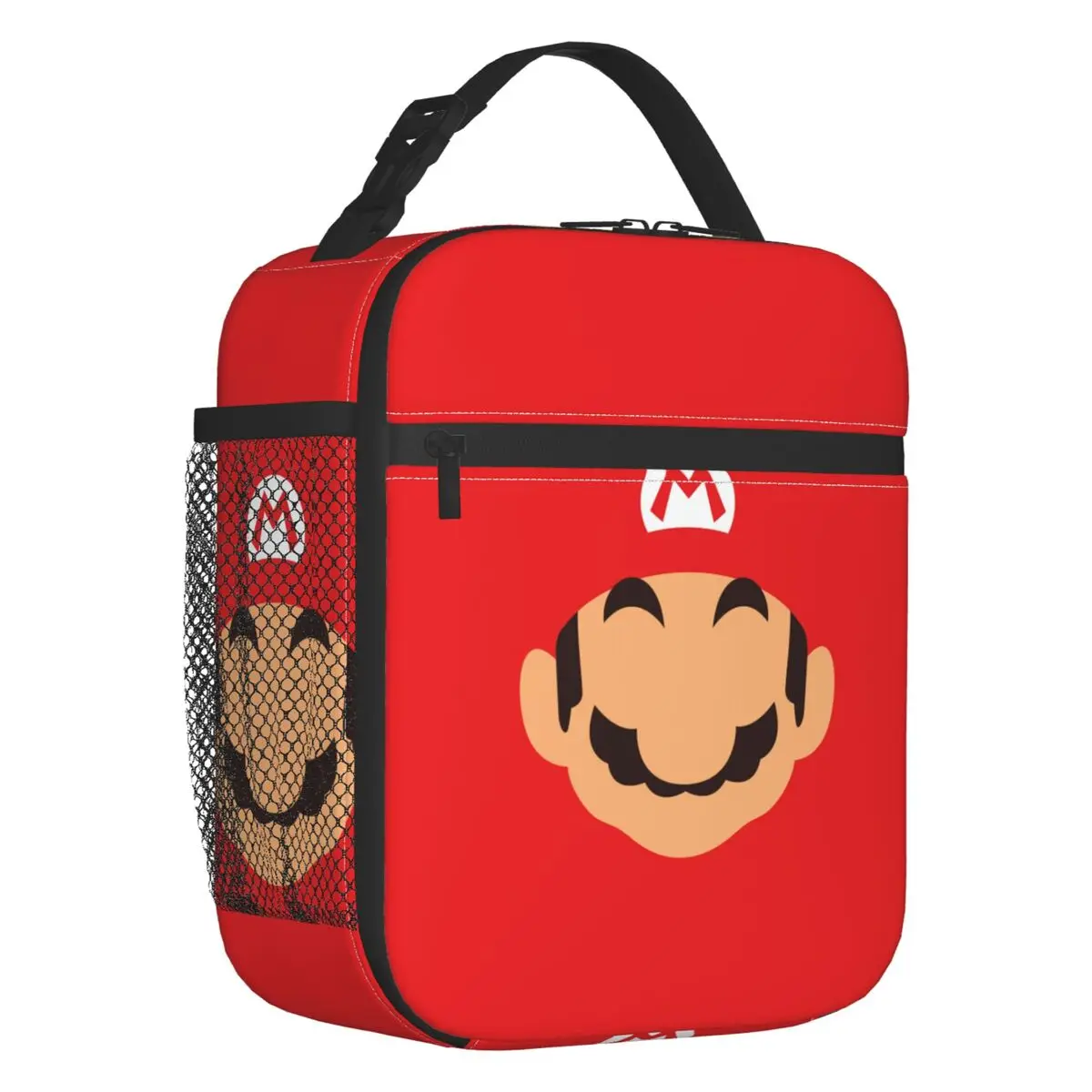 Bolsa térmica personalizada para almoço, M-Marioes, videogame, irmãos e amigos, para homens, portátil, caixa térmica para alimentos, escola