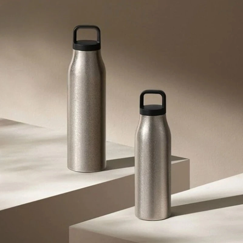 Titanium Insulated Cup Portable Pure Titanium Inner Pot Antibacterial Long lasting Vacuum Insulation Ice Drink Cup