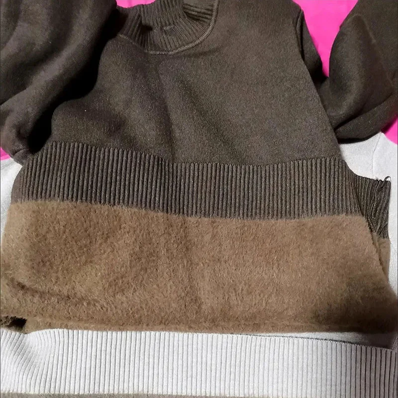 Pull en velours pour femme, tricoté, épais, col roulé, coréen, Slim, décontracté, doublure polaire, chaud, hiver, 2023