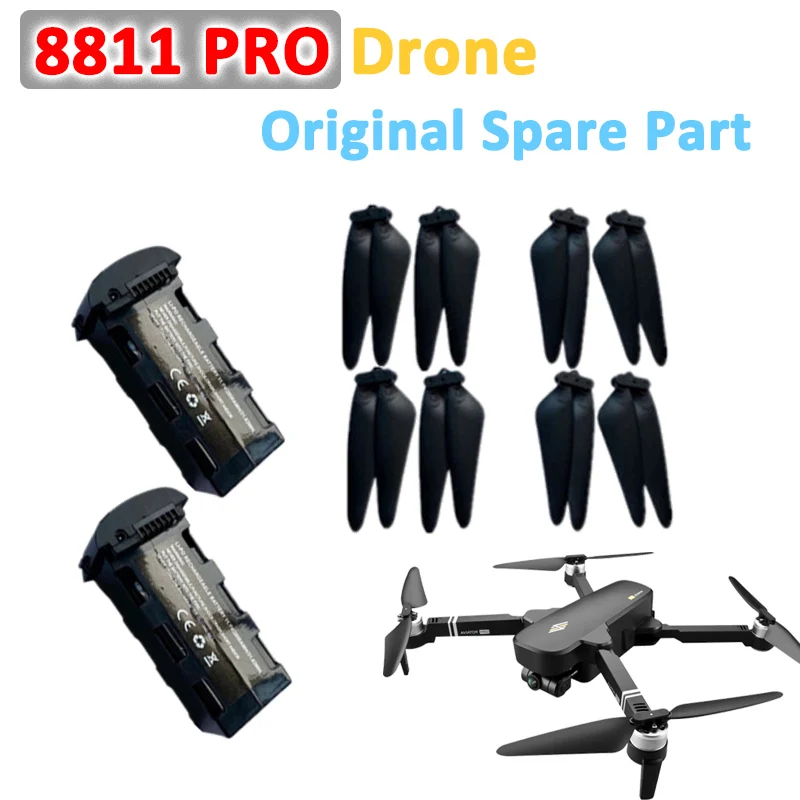 

8811 Pro Drone Original Spare Part Propeller Maple Leaf Blade / Battery 11.4V 2850mAh Lipo Battery Part 8811 Pro Drone Accessory