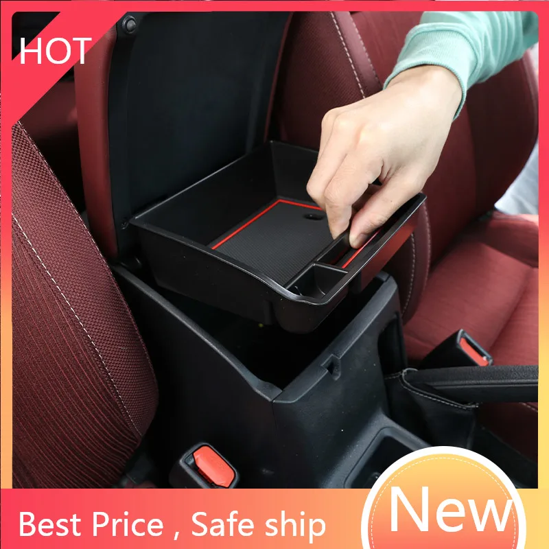 For Toyota Hilux 2015-2020 Toyota Innova 2015 ABS Car Central Control Armrest Box Storage Box Mobile Phone Tray Car Accessories