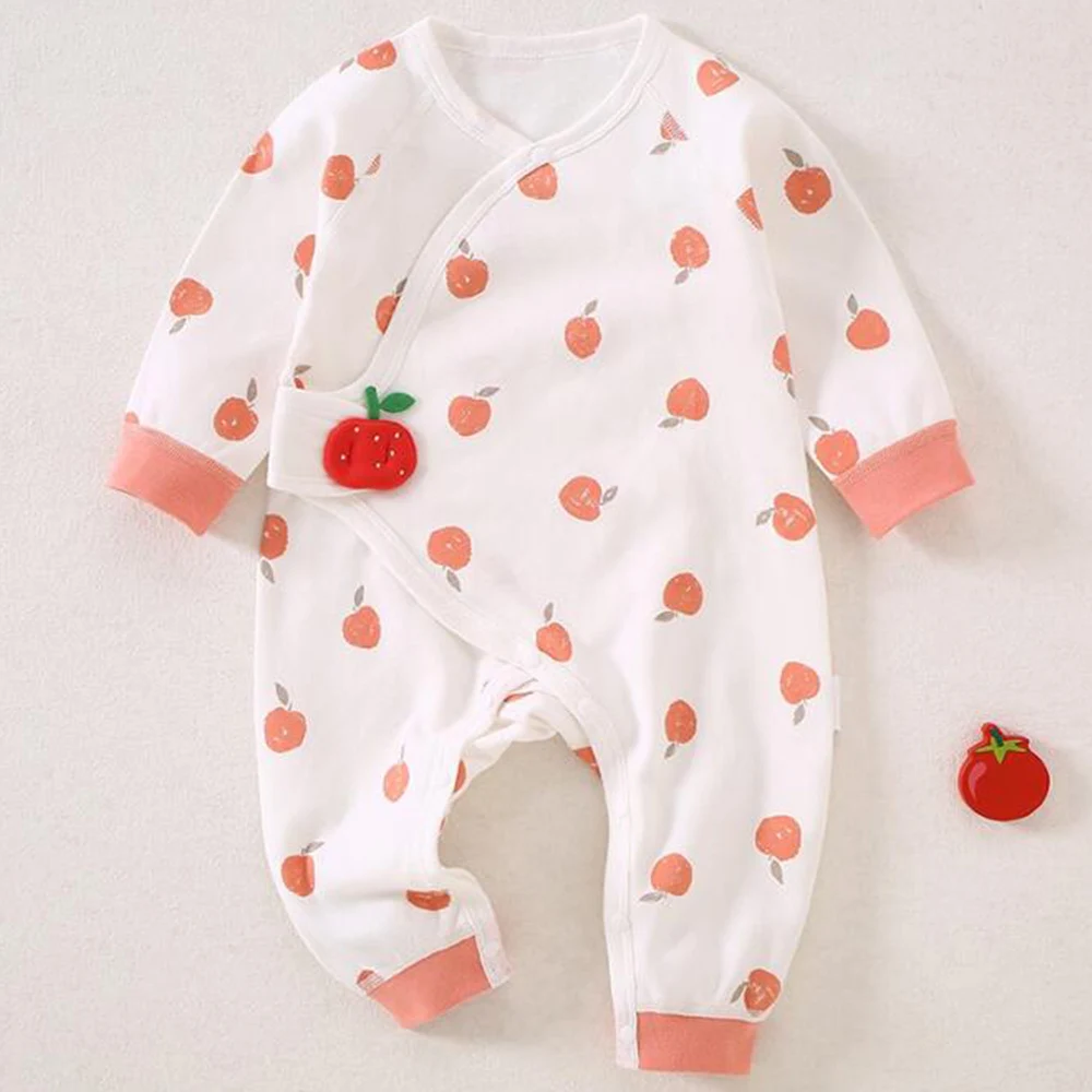 Baby Rompers For Girls Long Sleeve Cotton Animal Cute Pattern Spring Autumn Newborn Clothes Baby Boy Jumpsuit 0 6 Months