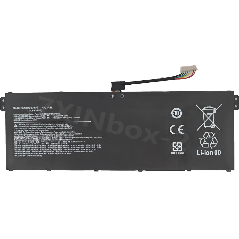 AP23ABL 11.55V 60Wh 5190mAh Expanded capacity Battery For Acer ASPIRE 17 A17-51GM GO 15 AG15-31P AG15-51P For SWIFT GO 14 OLED
