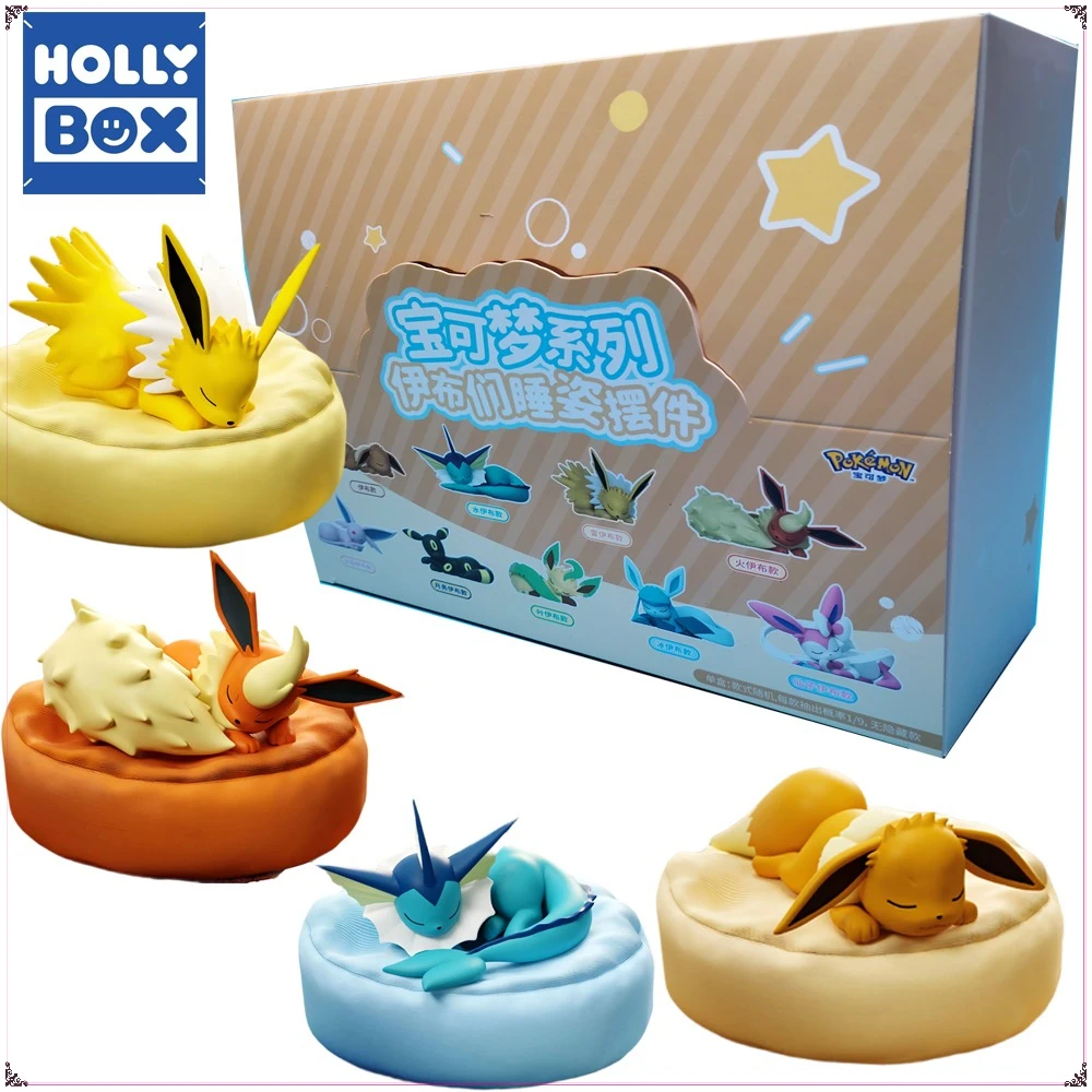 حقيقي هولي بوكس بوكيمون النوم موقف سلسلة صندوق أعمى الكرتون أنيمي شخصيات جمع اللعب العصرية ديكور الاطفال الهدايا
