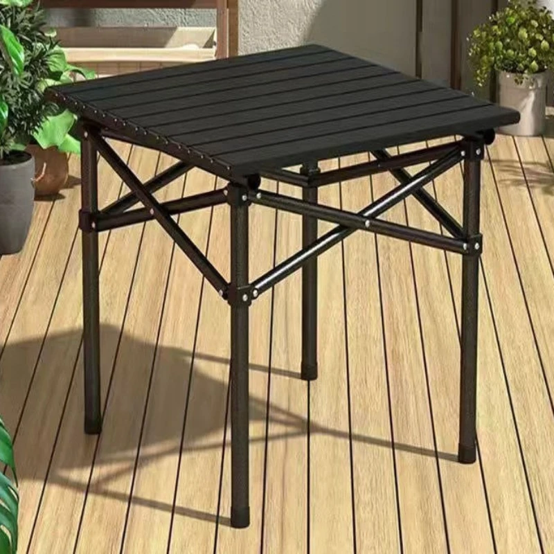 Portable Folding Outdoor Table Picnic Barbecue Aluminum Alloy Tabletop Load-bearing Camping Tables Camping furniture Supplies