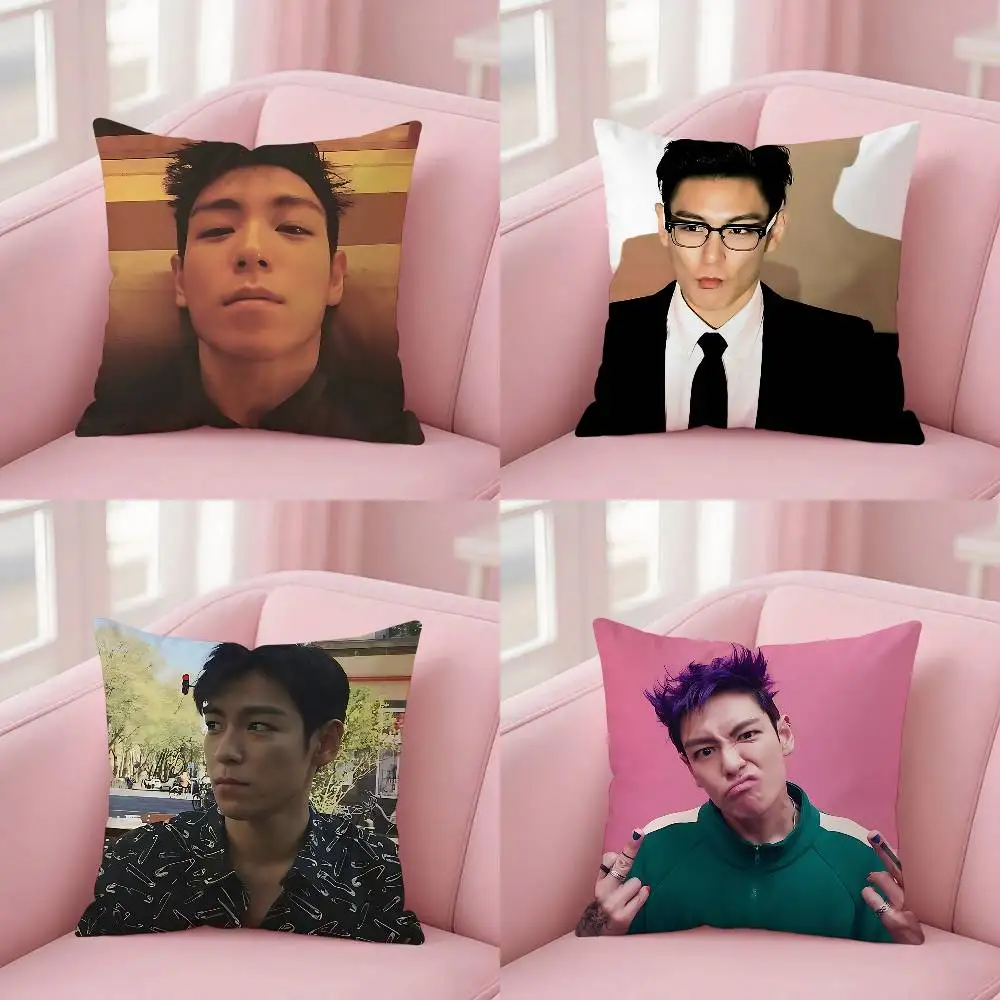 Singer C-Choi S-Seung-Hyun T.O.P Case Plüschstoff, weicher Kissenbezug, doppelseitiger Druck, Kissenbezug, Haushaltsgeschenke