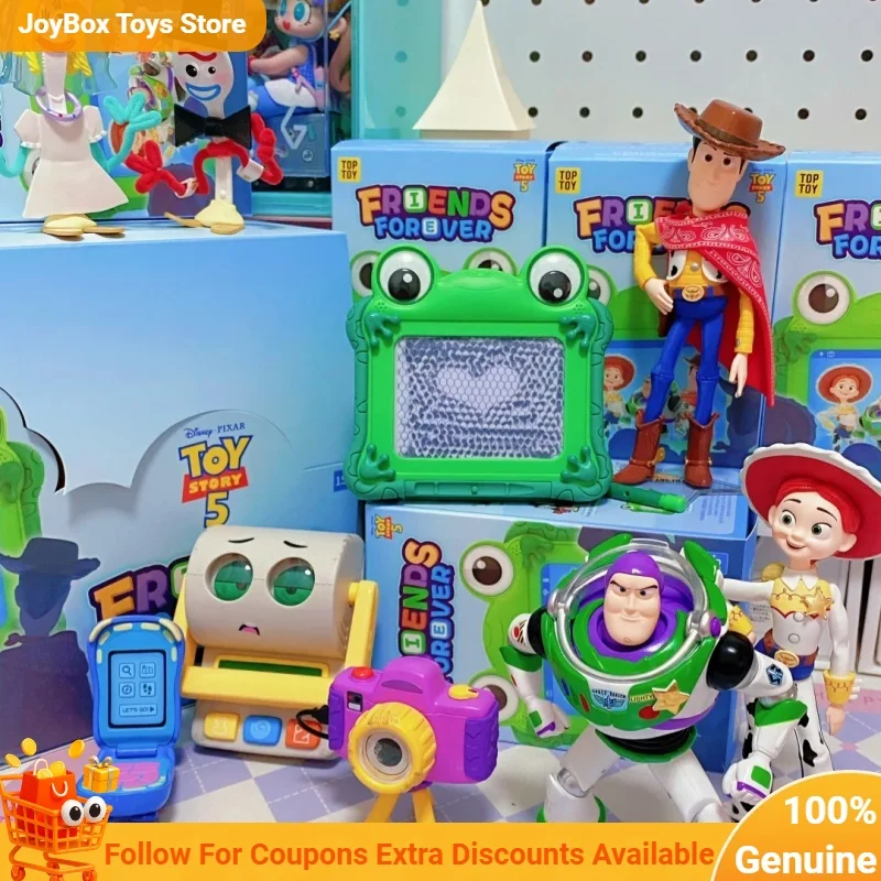 Authentic TOPTOY Toy Story 5 Forever Buddies Blind Box Movie Peripherals Buzz Lightyear Figure Ornament Collectible Model Gift
