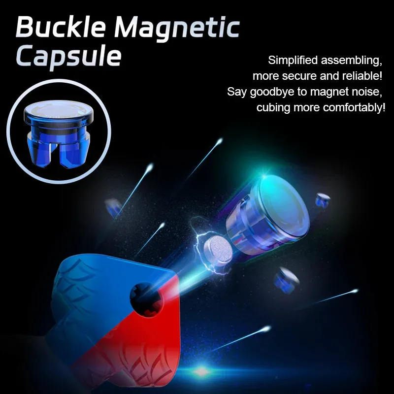 X3 Professional Magnetic Speed Cube 3x3 Pyraminx Speed-Cubing Fidget Puzzle Brain-Teaser Kid's Toy 9-Level Tension DIY Speed