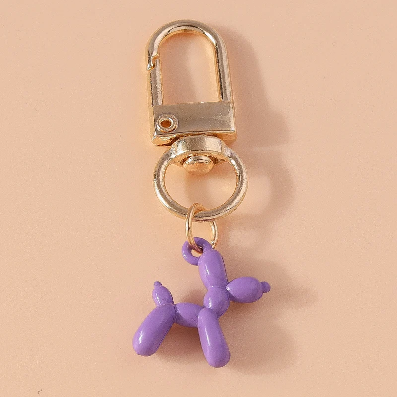 Aihua 10 Farben Niedliche Bunte Kreative Ballonhund-Schlüsselanhänger für Frauen Mädchen Handtaschen-Schlüsselring Anhänger Airpods-Box Schmuck Geschenke – Detail 8