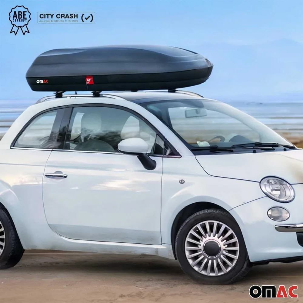 Car Rooftop Cargo Box Luggage Carrier 11.3 Cubic Feet Carbon Fiber Textured