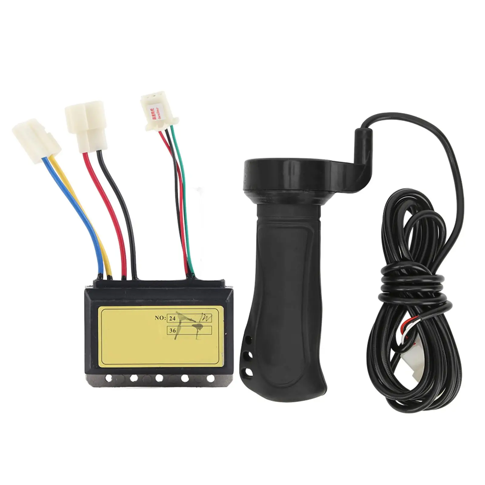 

12V 250W E-Bike Brush Controller with Throttle Accelerator & Extended Cable for Electric Scooter Accessories