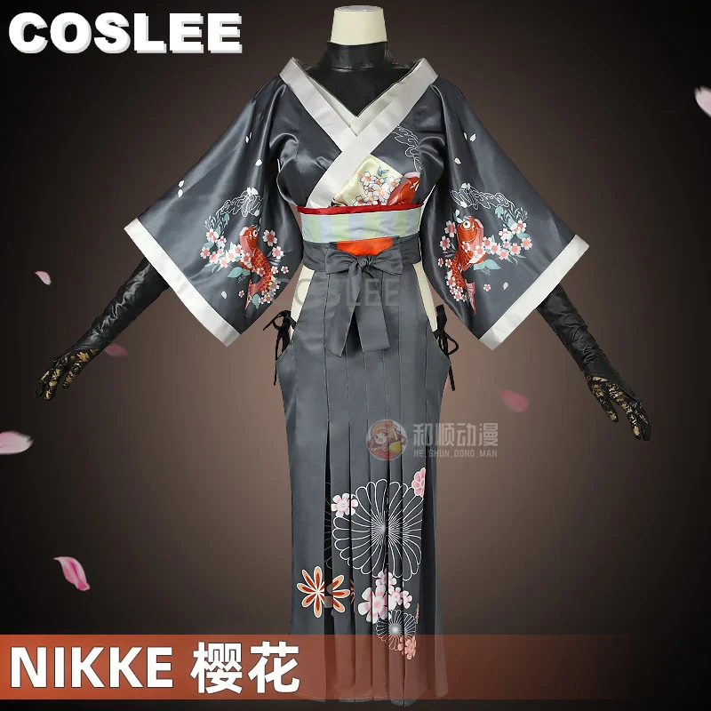 

COSLEE Cherry Blossom NIKKE Dorothy костюм для косплея богини победы женский костюм кимоно платье Униформа Хэллоуин